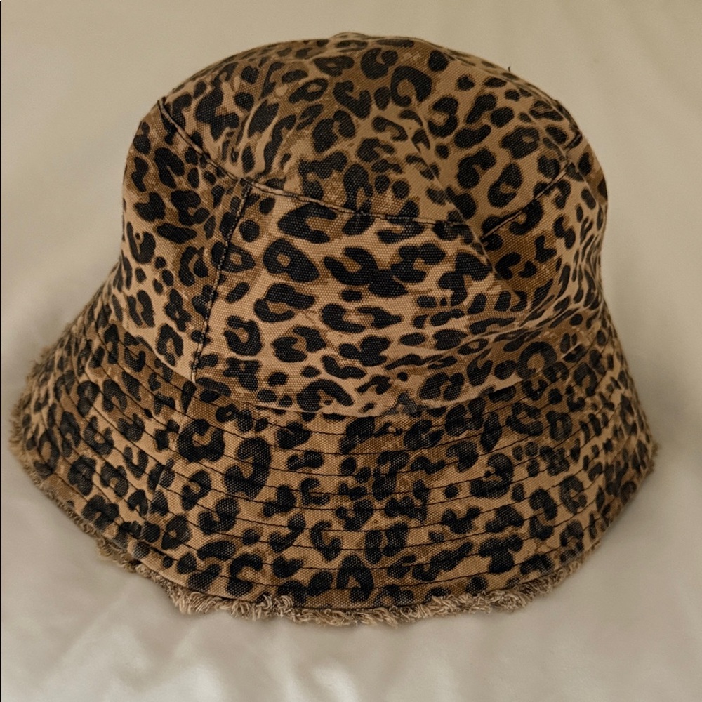 Zara Animal Print Frayed Edge Bucket